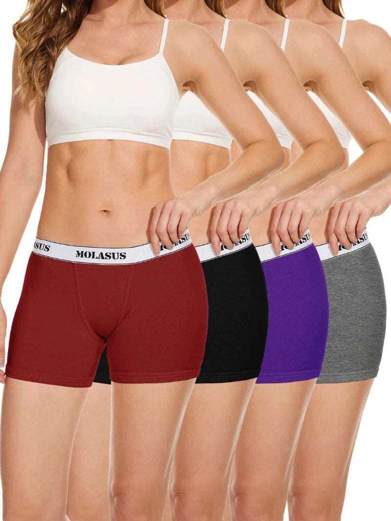 SPS - Women’s Cotton Boxer 4-Pack