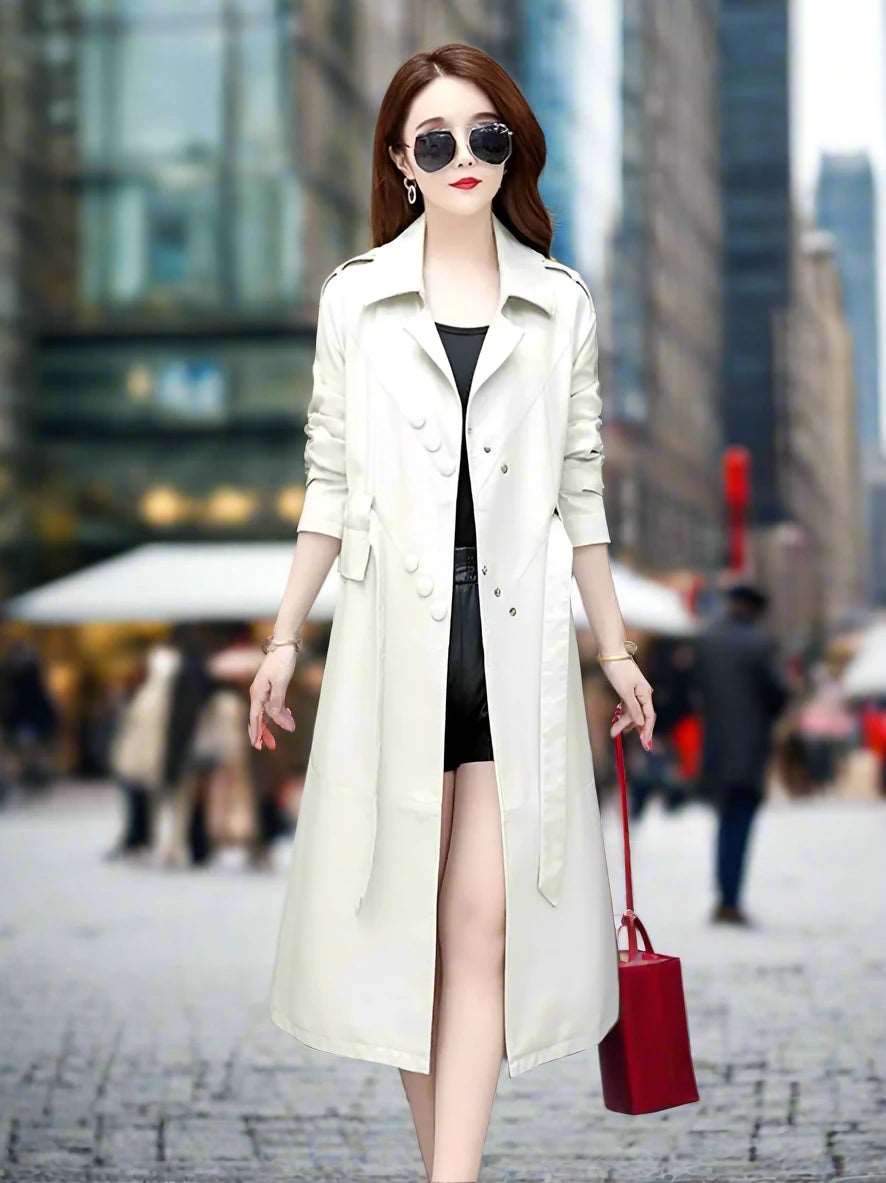 SPS - Genuine Leather Trench Coat