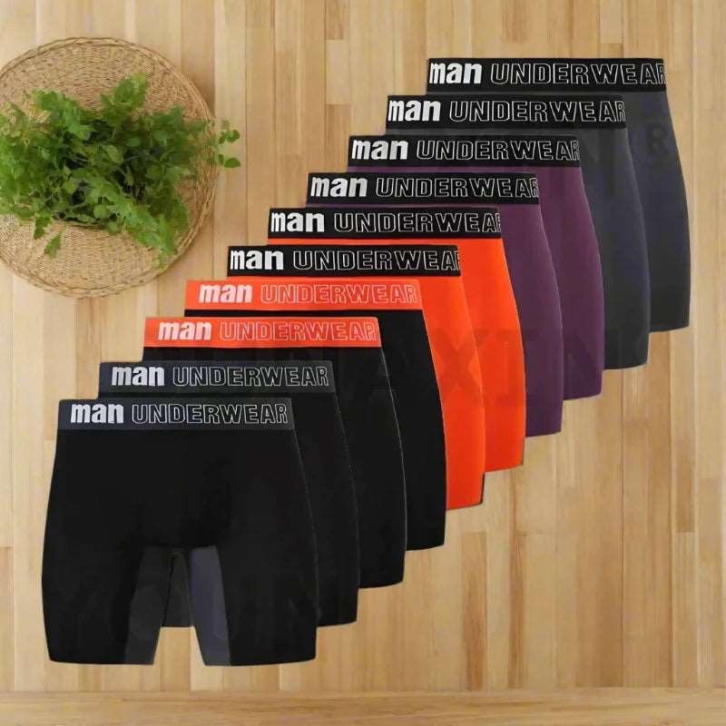 SPS - 10 Pis Men's Bamboo Fiber Boxers