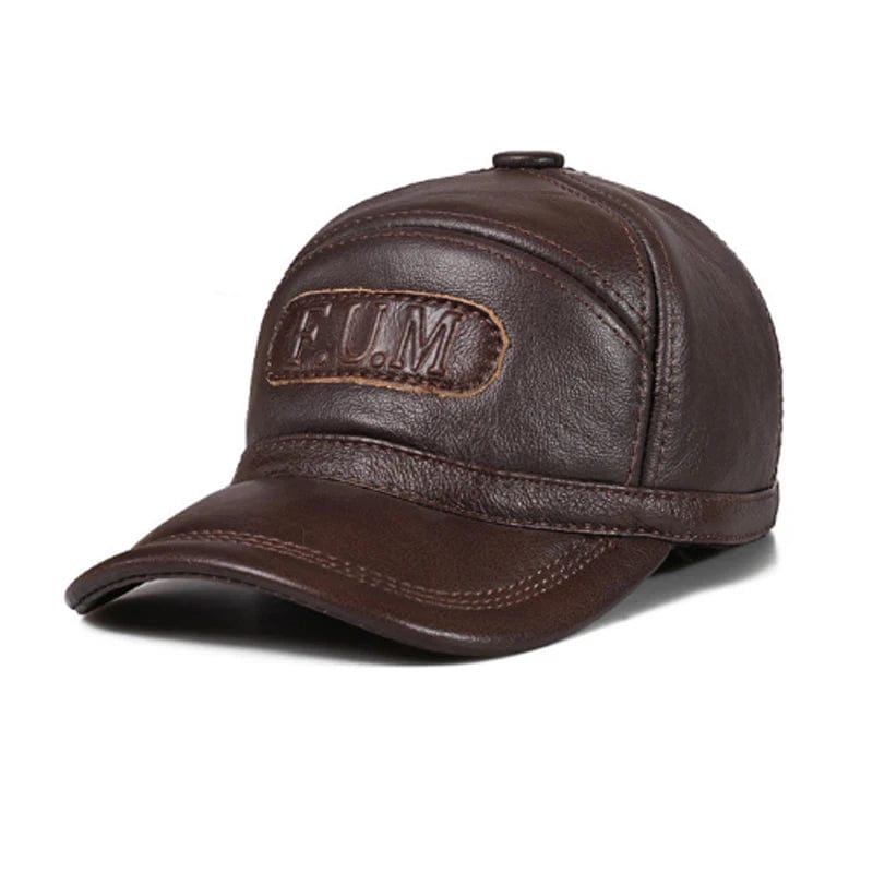 SPS - 2024 Men's Leather Fur Baseball Cap