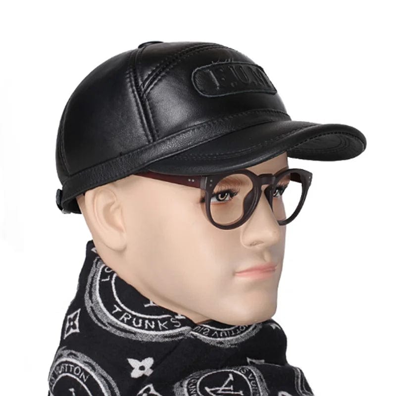 SPS - 2024 Men's Leather Fur Baseball Cap