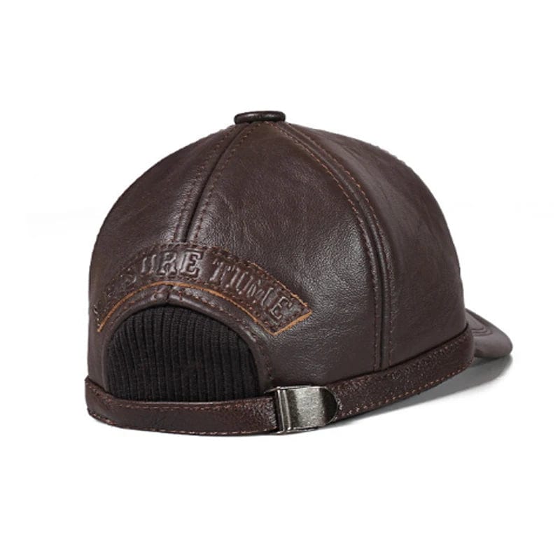 SPS - 2024 Men's Leather Fur Baseball Cap