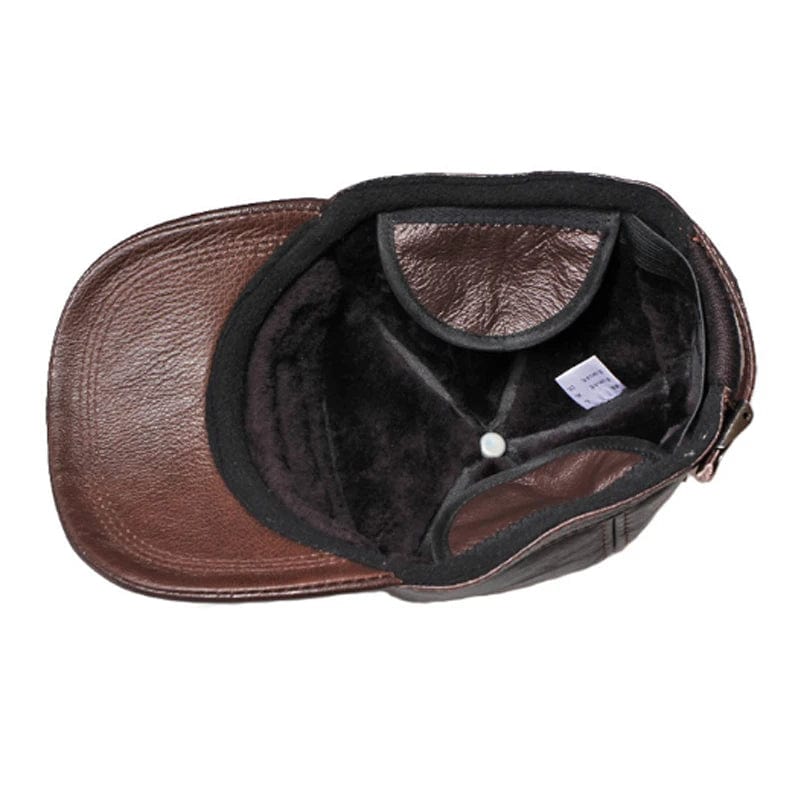 SPS - 2024 Men's Leather Fur Baseball Cap