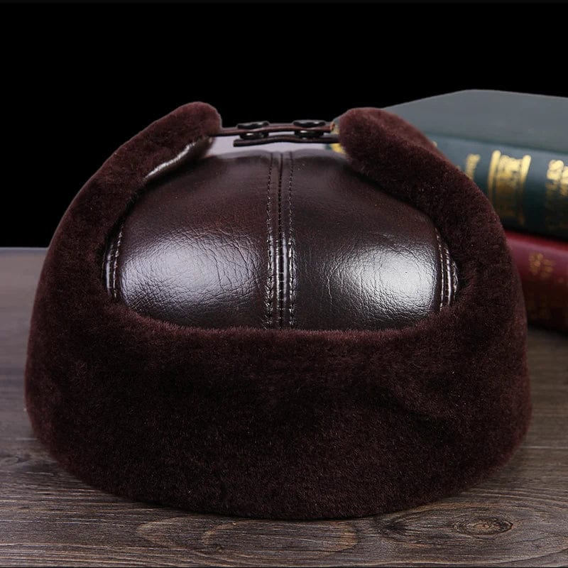 SPS - 2024 Men's Leather Bomber Hat