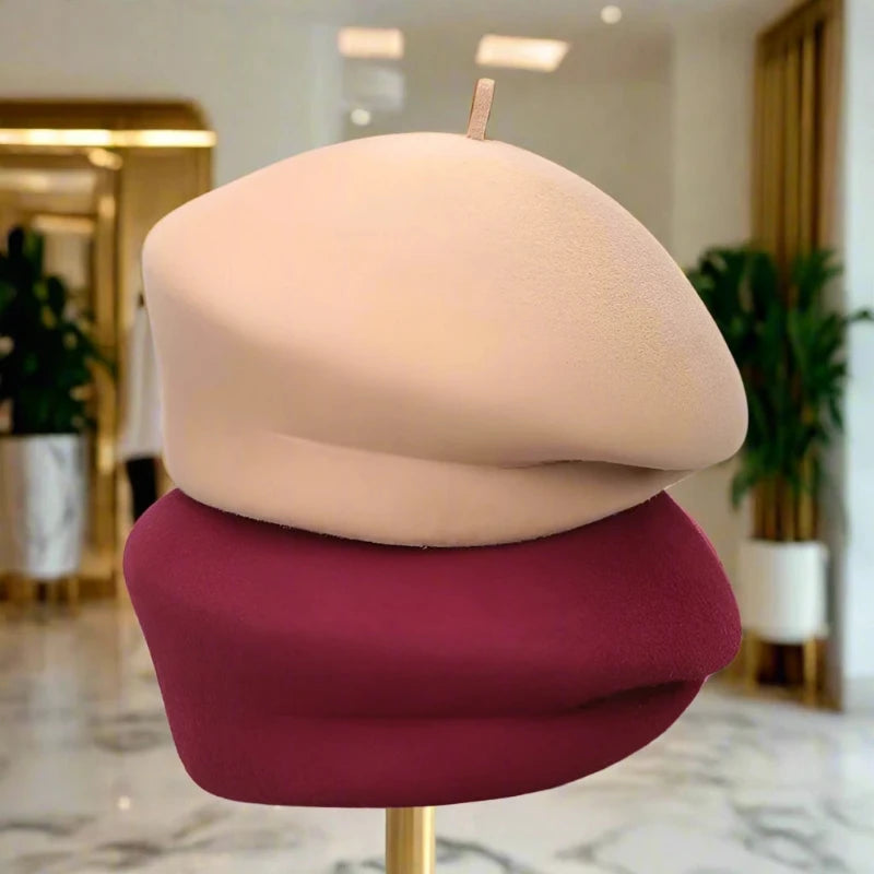 SPS - Hepburn Style Wool Beret Hat