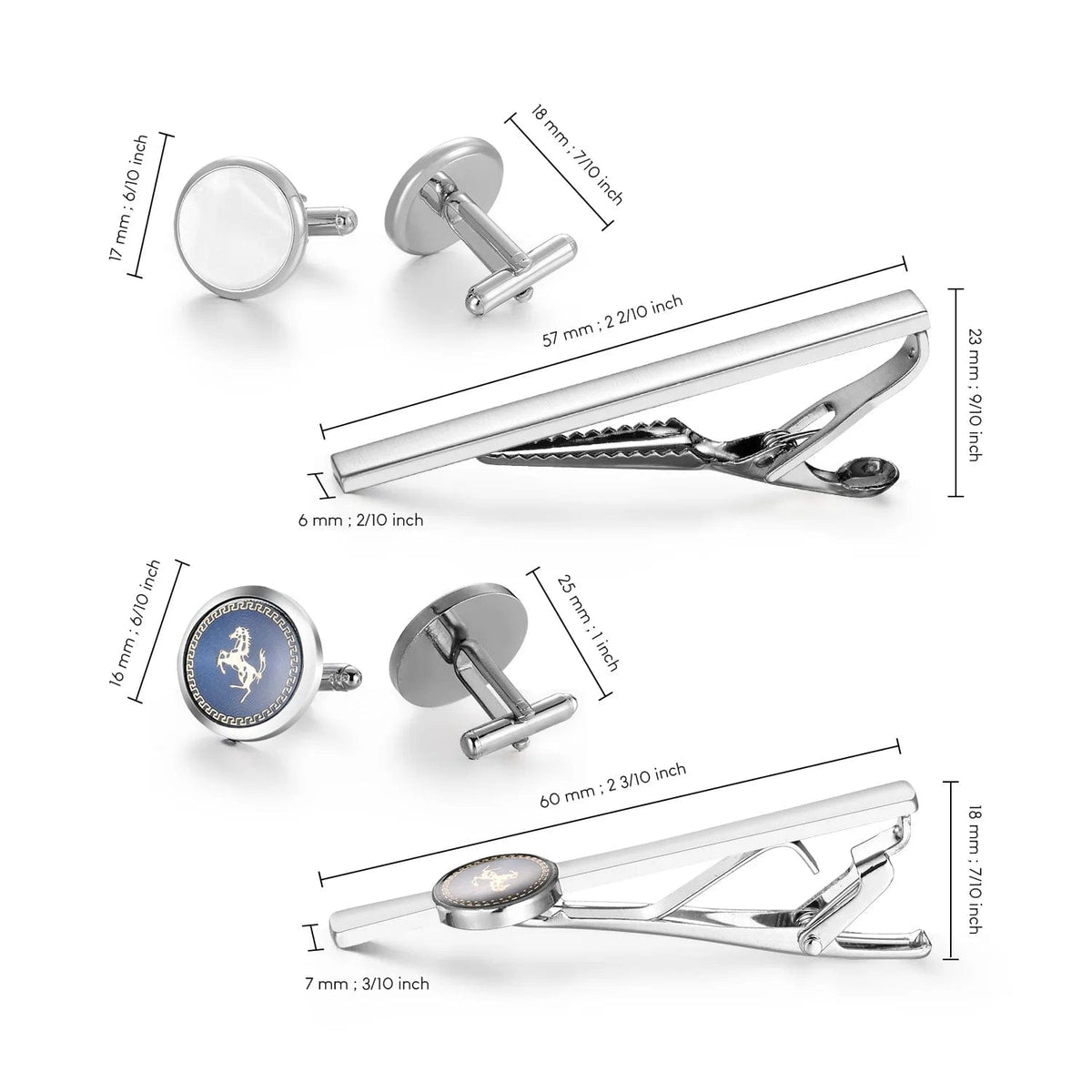 SPS - Tie Clips & Cufflinks Gift Set