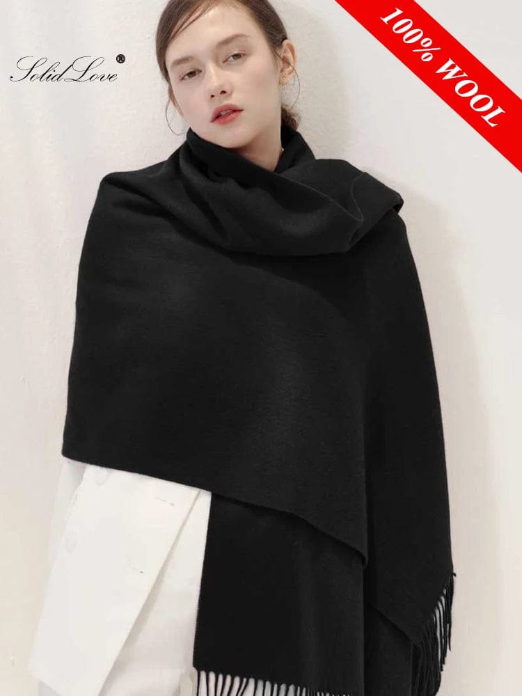 SPS - Women's Thick Cashmere Wool Scarf