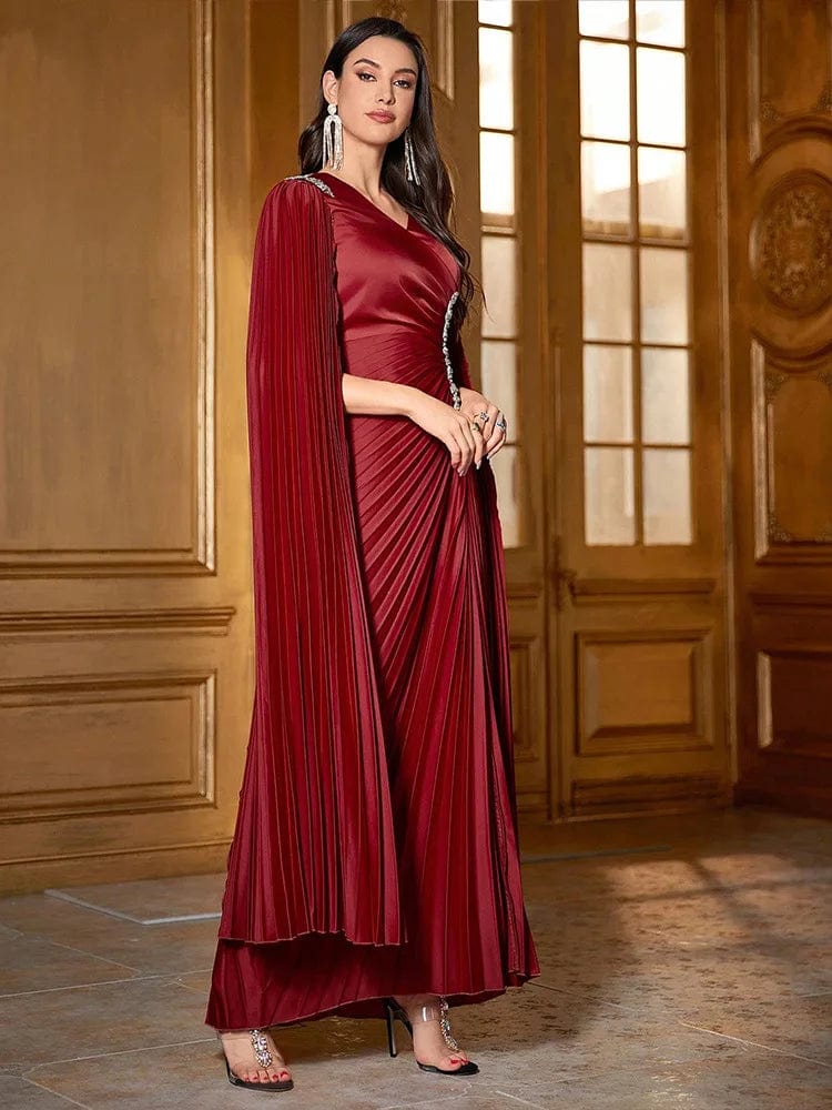 SPS - 2024 Dubai Diamonds Satin Abaya Gown