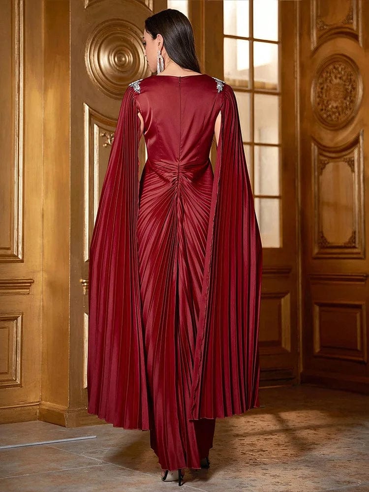 SPS - 2024 Dubai Diamonds Satin Abaya Gown