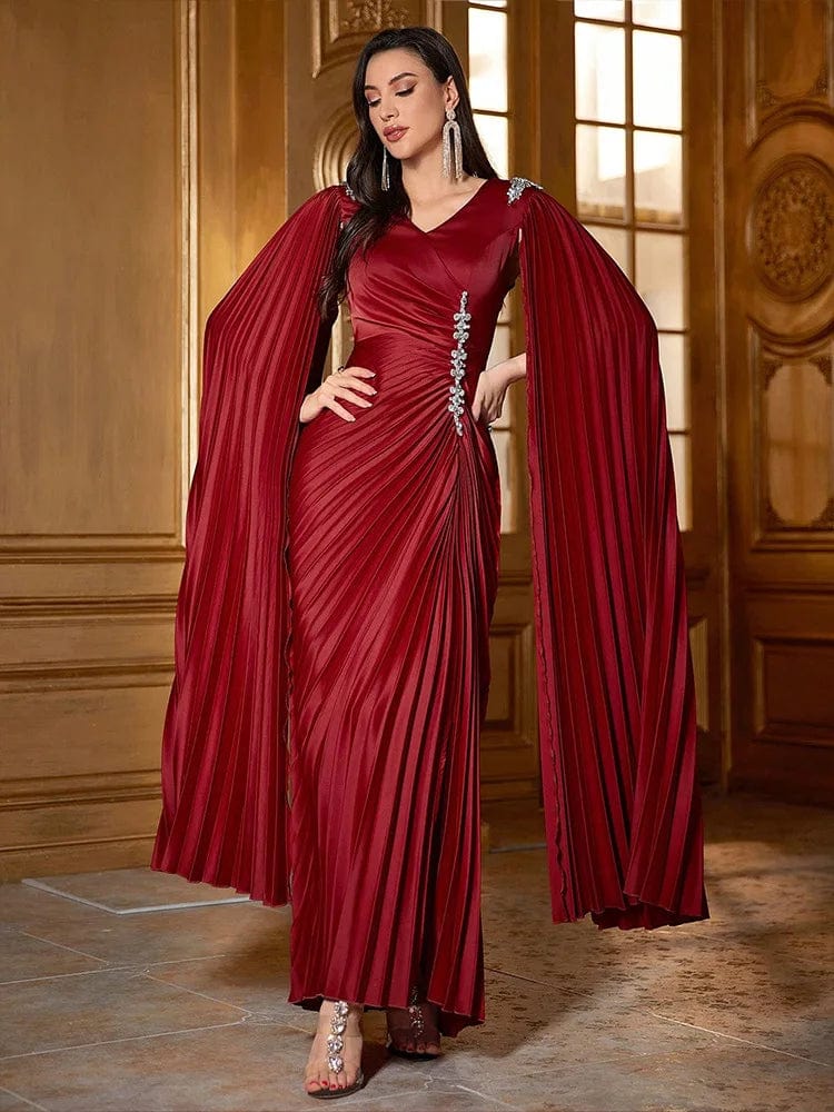 SPS - 2024 Dubai Diamonds Satin Abaya Gown