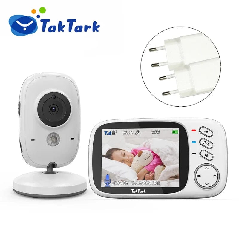 SPS - 3.2" Wireless Baby Monitor Night Vision, Lullabies & Intercom