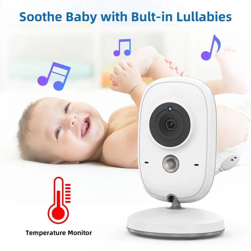 SPS - 3.2" Wireless Baby Monitor Night Vision, Lullabies & Intercom