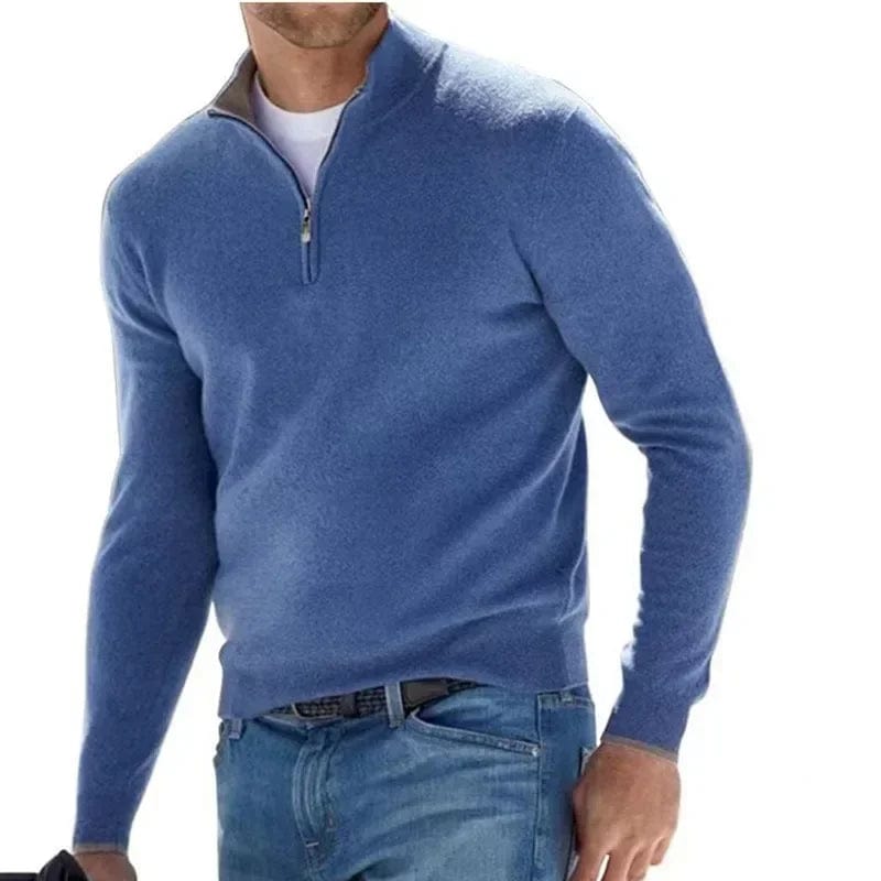 SPS - Men's Half-Zip V-Neck Sweater