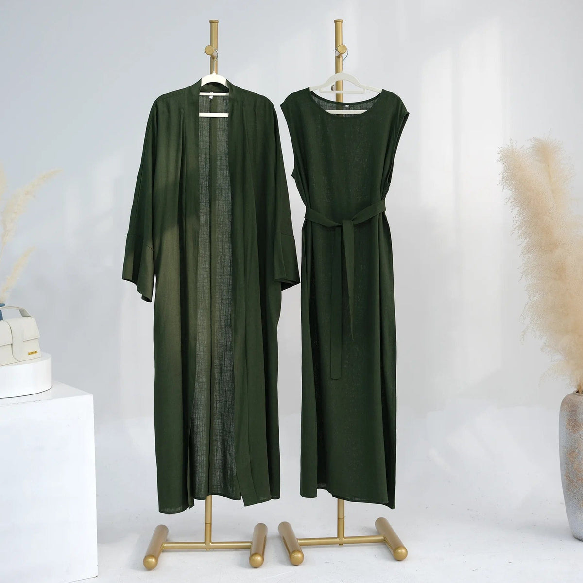 SPS - Elegant linen Abaya Sets