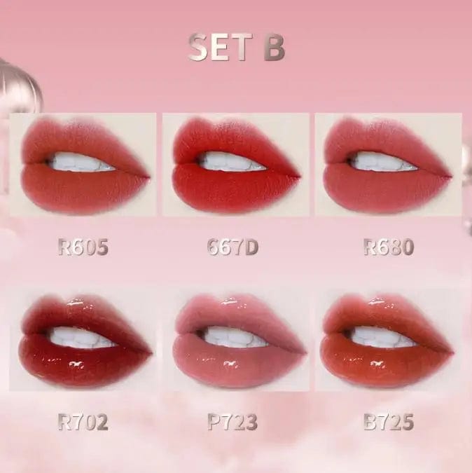 SPS - 6Pcs Mini Size Lip Gloss Set