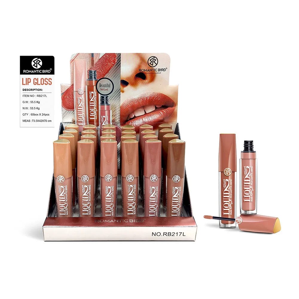 SPS - 24Pcs Nude Liquid Lipstick