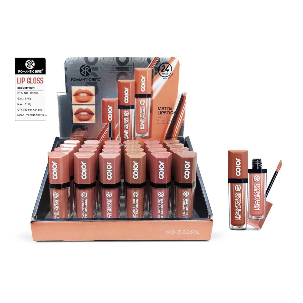 SPS - 24Pcs Nude Liquid Lipstick