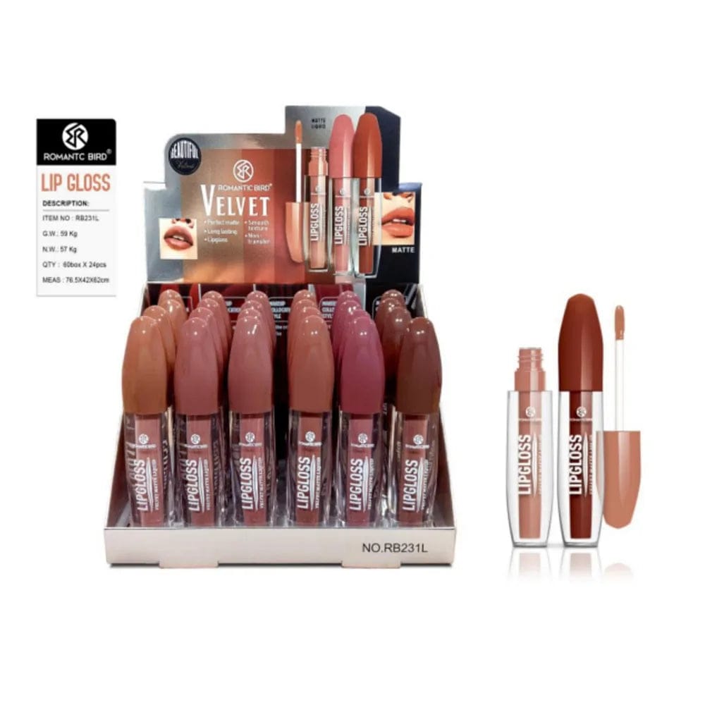 SPS - 24Pcs Nude Liquid Lipstick