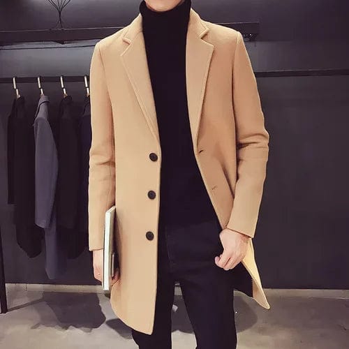 SPS - Slim Fit Wool Trench Coat