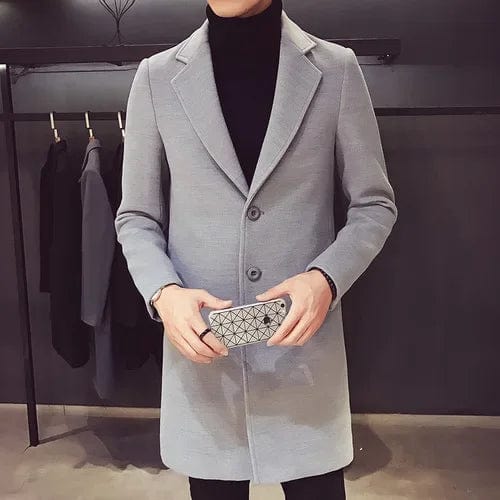 SPS - Slim Fit Wool Trench Coat