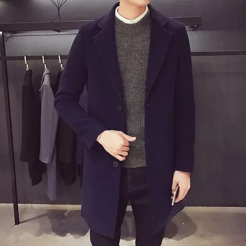 SPS - Slim Fit Wool Trench Coat