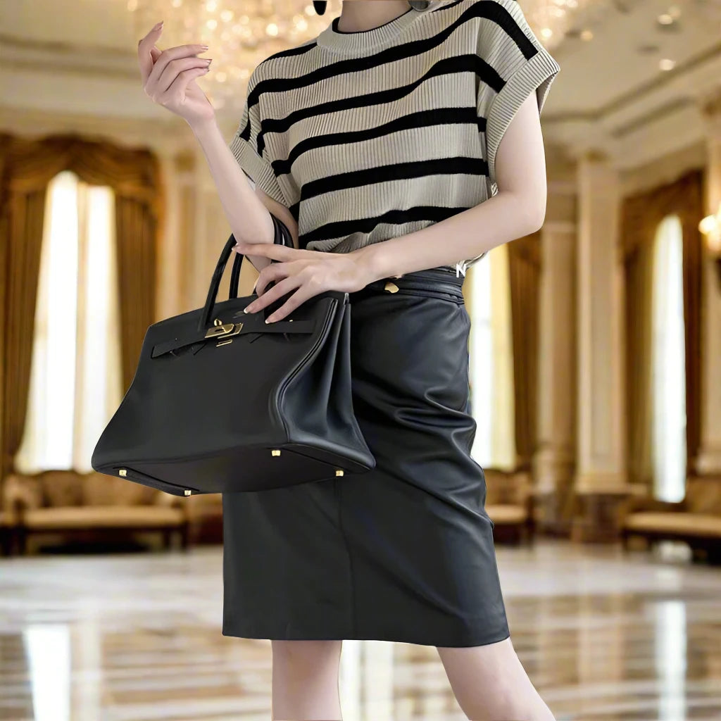 SPS - Real Leather Sheepskin Skirt