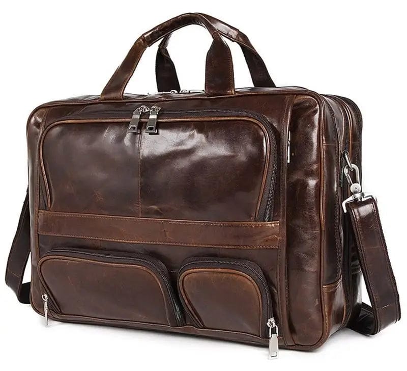 SPS - Genuine Leather Laptop Briefcase