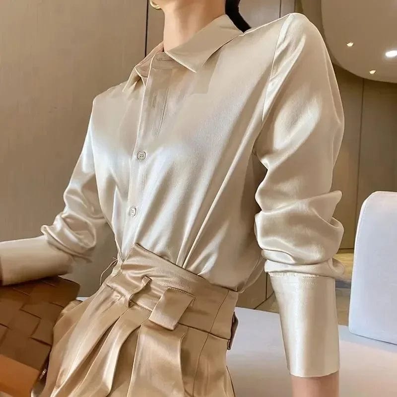 SPS - satin long-sleeved shirt