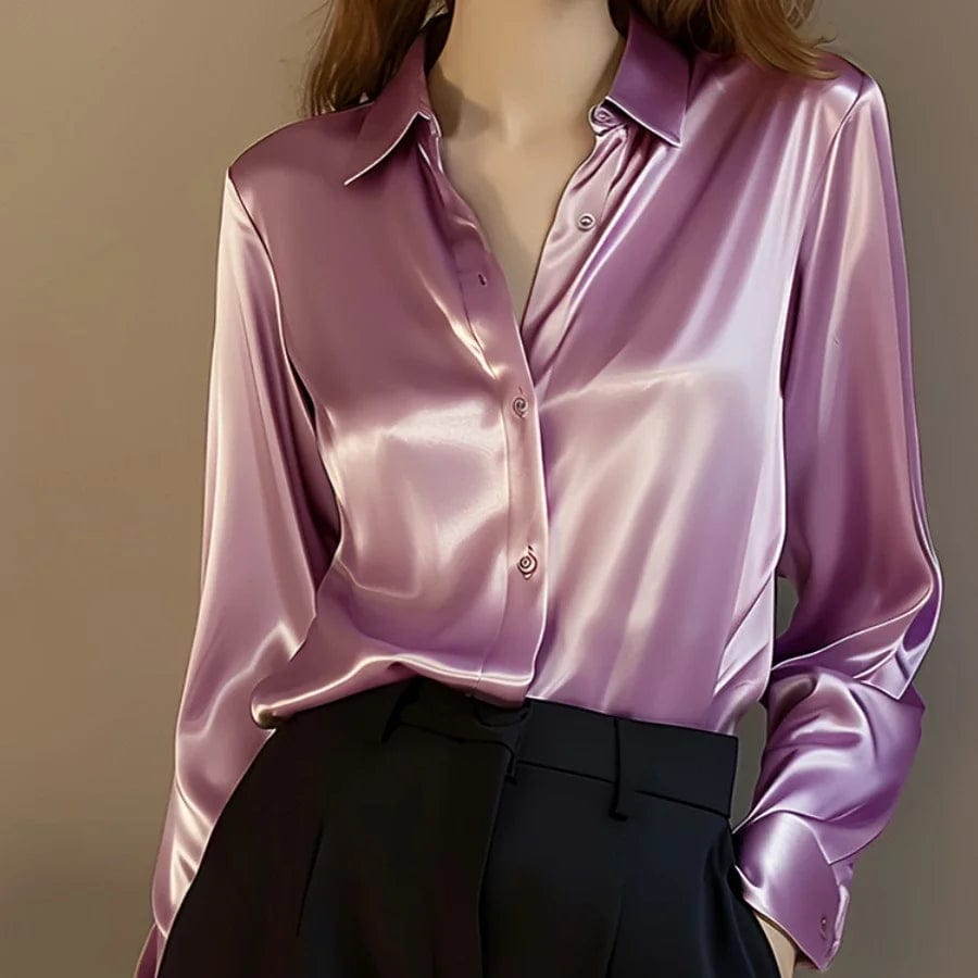 SPS - satin long-sleeved shirt