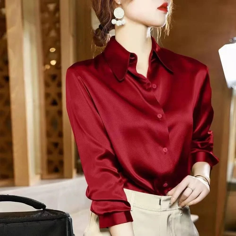 SPS - satin long-sleeved shirt