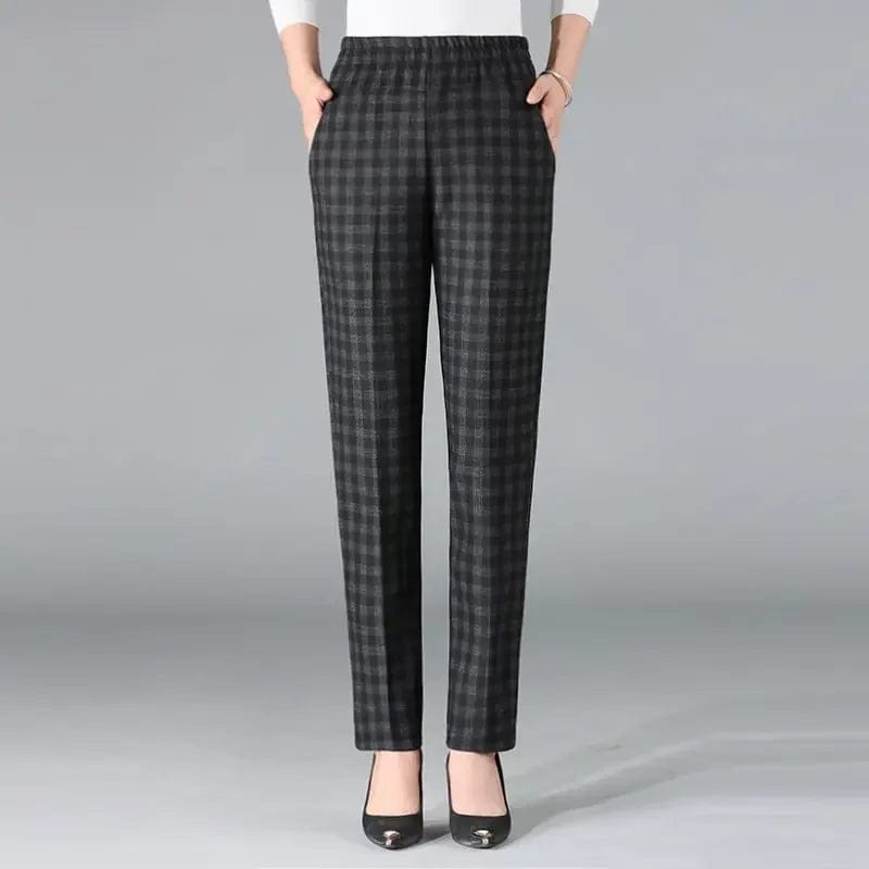 SPS - Plaid High-Waist Pencil Pants