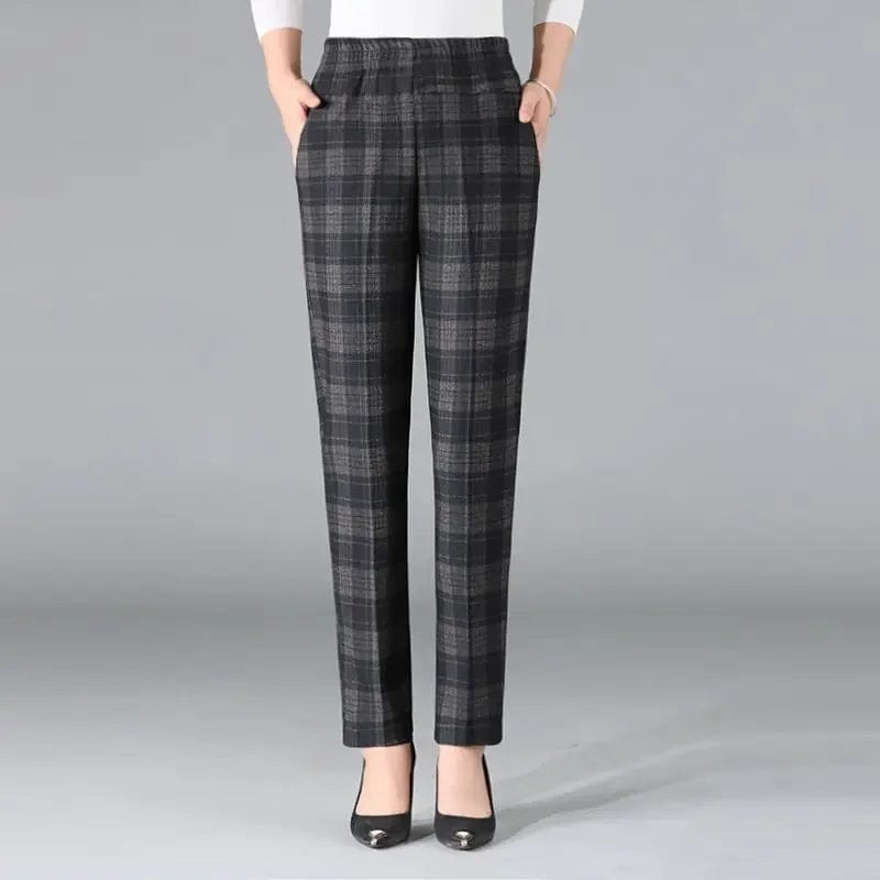 SPS - Plaid High-Waist Pencil Pants