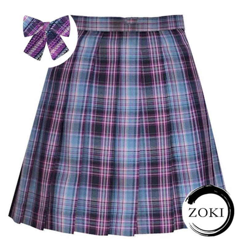 SPS - Plaid Pleated Mini Skirt