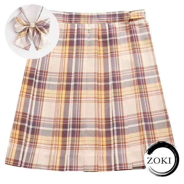 SPS - Plaid Pleated Mini Skirt