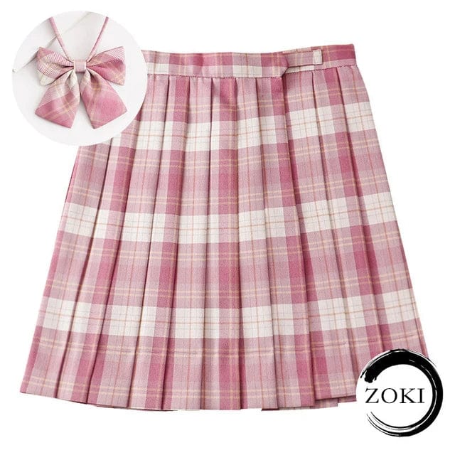 SPS - Plaid Pleated Mini Skirt