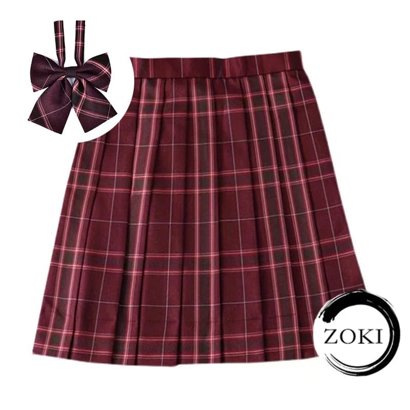 SPS - Plaid Pleated Mini Skirt