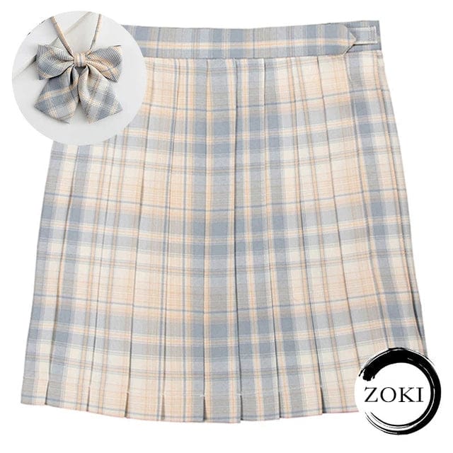 SPS - Plaid Pleated Mini Skirt