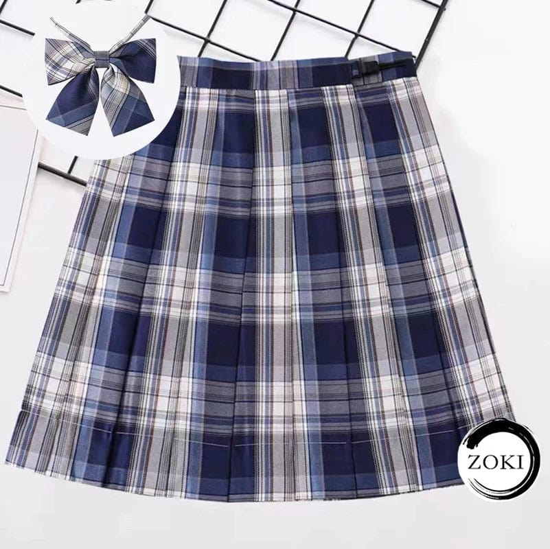 SPS - Plaid Pleated Mini Skirt