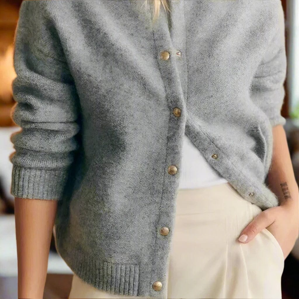 SPS - Women's Grey Knitted Cardigan