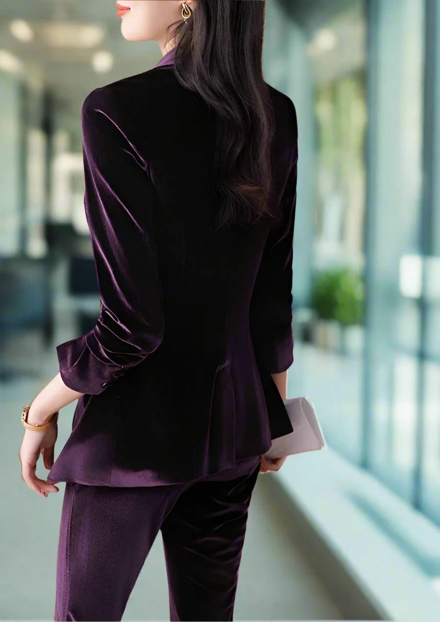 SPS - Velvet Formal Business Suit for Women