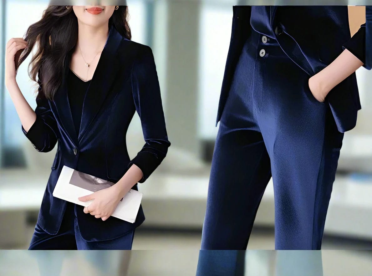 SPS - Velvet Formal Business Suit for Women