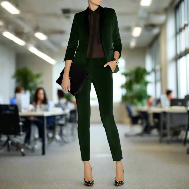 SPS - Velvet Slim Fit Pantsuit for Women