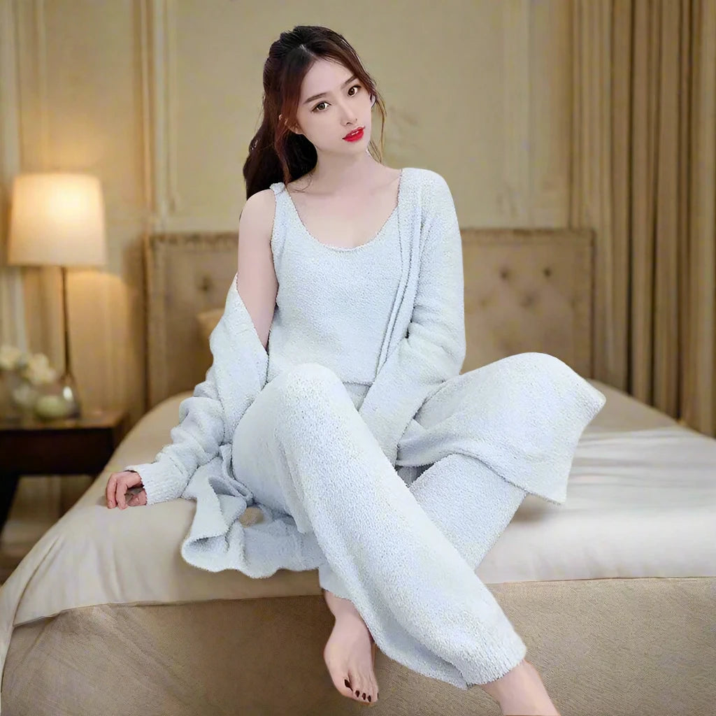 SPS - 3Pic Velvety Pajama Set