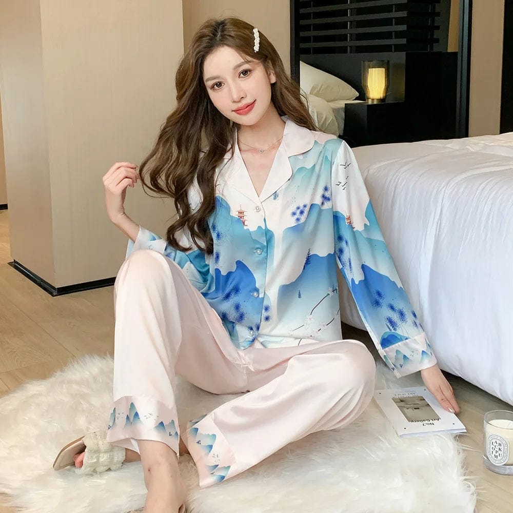 SPS - Ice Silk Pajama Suit