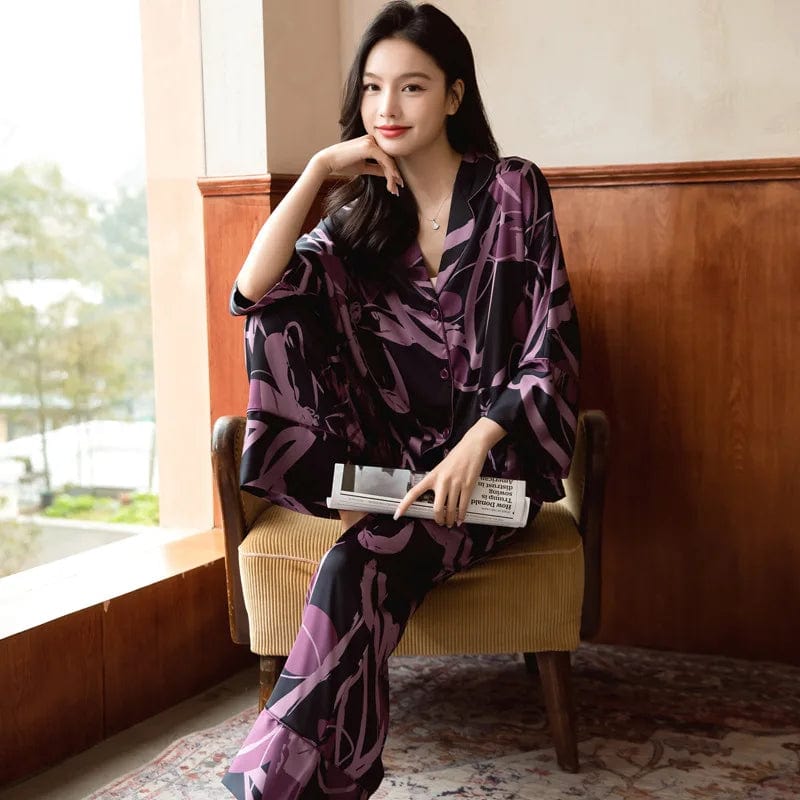 SPS - Floral Silk Pajama Set