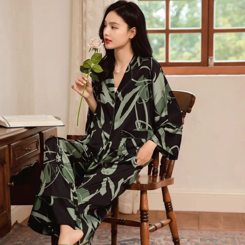 SPS - Floral Silk Pajama Set