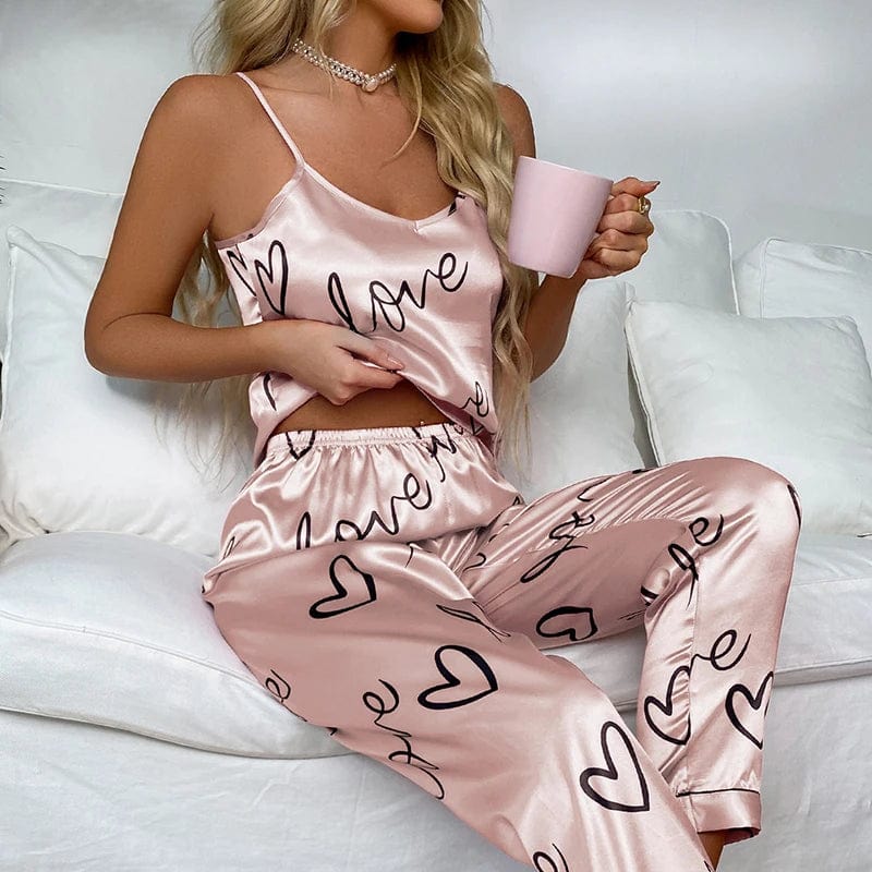 SPS - Heart Print Pajama Set