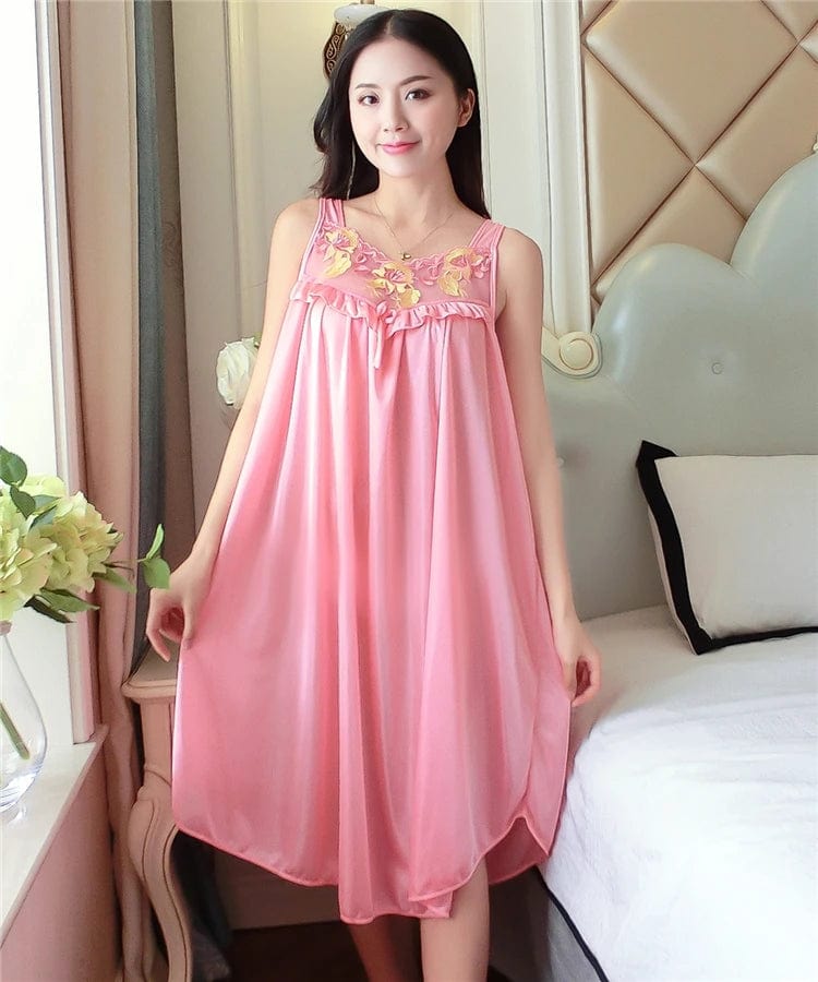 SPS - XXXXL Satin Lace Nightgown