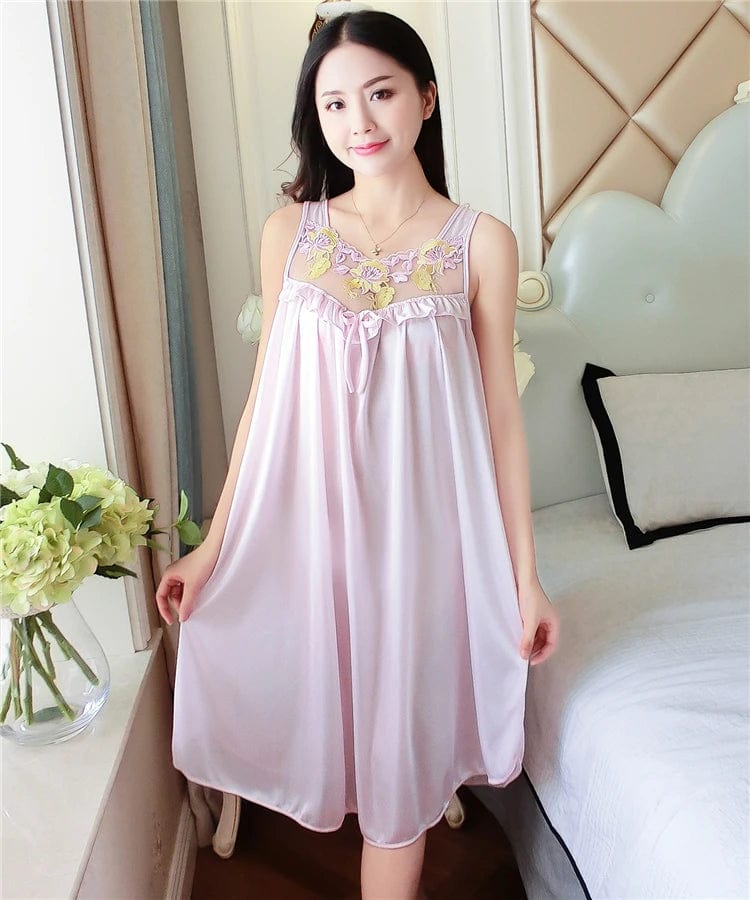 SPS - XXXXL Satin Lace Nightgown