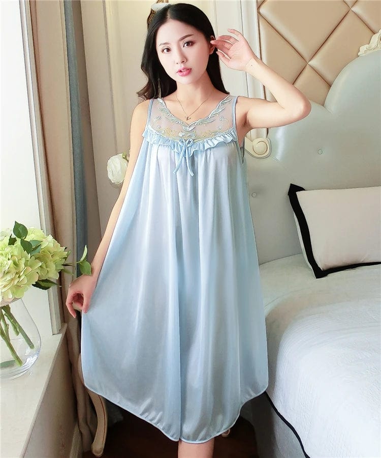 SPS - XXXXL Satin Lace Nightgown